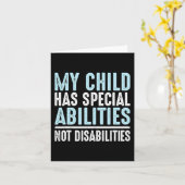 Kind heeft speciale mogelijkheden zonder handicap  kaart (Gele Bloem)