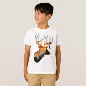 Kind hertenjacht Shirt, Kind whitetail T-shirt (Voorkant volledig)