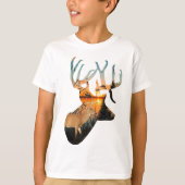 Kind hertenjacht Shirt, Kind whitetail T-shirt (Voorkant)