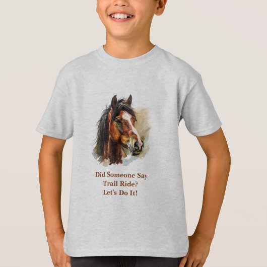 Kind Horse Customize T-shirt (Voorkant)