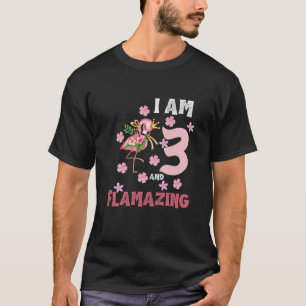 Kind I am 3 en het ontvlammen van grappige 3e verj T-shirt