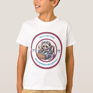 Kind 'I am a rare beer' in het roze T-shirt