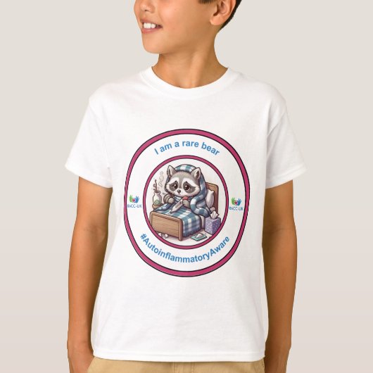 Kind 'I am a rare beer' in het roze T-shirt (Voorkant)