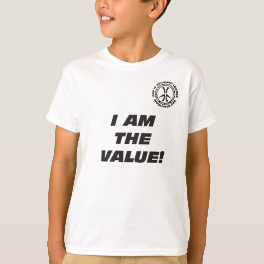 Kind I ben de waarde T-Shirt (Voorkant)
