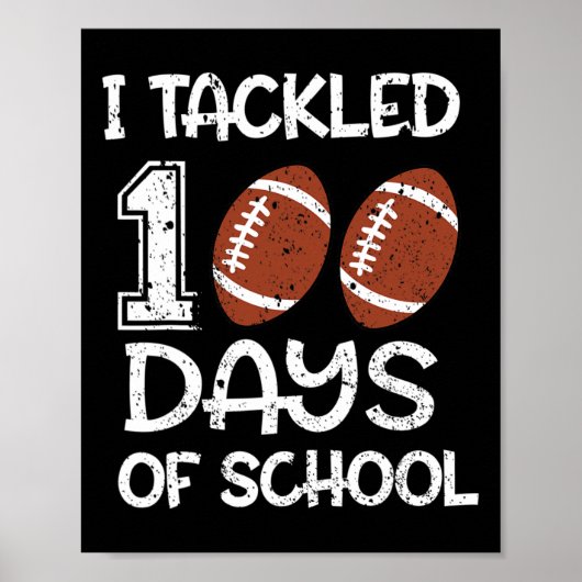 Kind I besprak 100 dagen schoolFootball 100e D Poster (Voorkant)