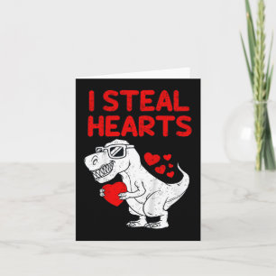 Kind I Steal Hearts T Rex Dino Valentijnsdag Todd Kaart