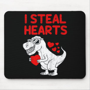 Kind I Steal Hearts T Rex Dino Valentijnsdag Todd Muismat