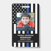 Kind-ID Aangepaste foto-politieagent Student Badge (Voorkant)