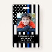 Kind-ID Aangepaste foto-politieagent Student Badge (Voorkant)