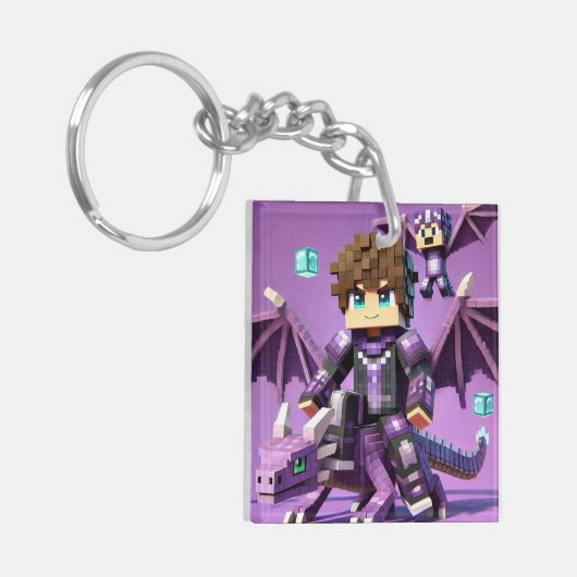 Kind ID Label Blockstyle Dark Dragon Sword Sleutelhanger (Voorkant Links)