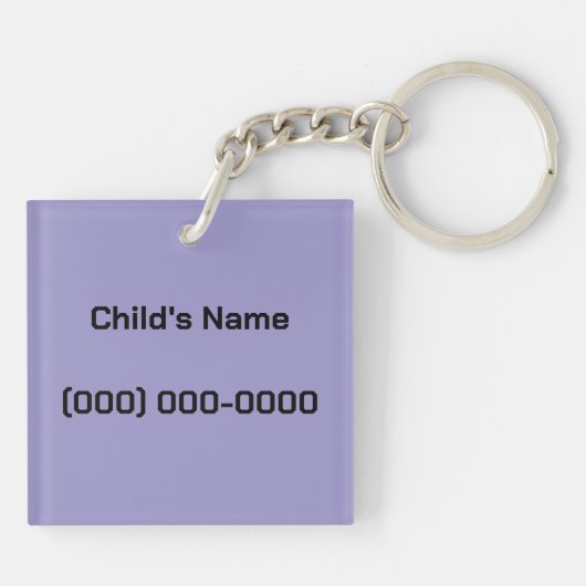 Kind ID Label Blockstyle Dark Dragon Sword Sleutelhanger (Achterkant)