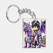 Kind ID Label Blockstyle Dark Dragon Sword Sleutelhanger (Voorkant Links)