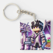 Kind ID Label Blockstyle Dark Dragon Sword Sleutelhanger (Voorkant)