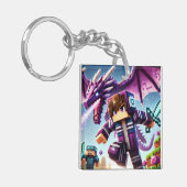 Kind ID Label Blockstyle Dark Dragon Sword Sleutelhanger (Voorkant Links)