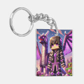 Kind ID Label Blockstyle Dark Dragon Sword Sleutelhanger (Voorkant Links)