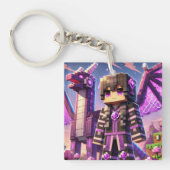 Kind ID Label Blockstyle Dark Dragon Sword Sleutelhanger (Voorkant)