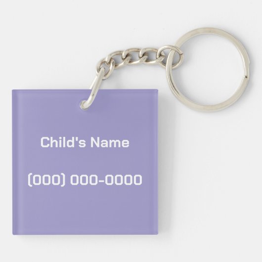 Kind ID Label Blockstyle Dark Dragon Sword Sleutelhanger (Achterkant)