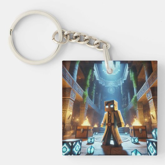 Kind ID Label Blockstyle Minecrafty Adventure Sleutelhanger (Voorkant)