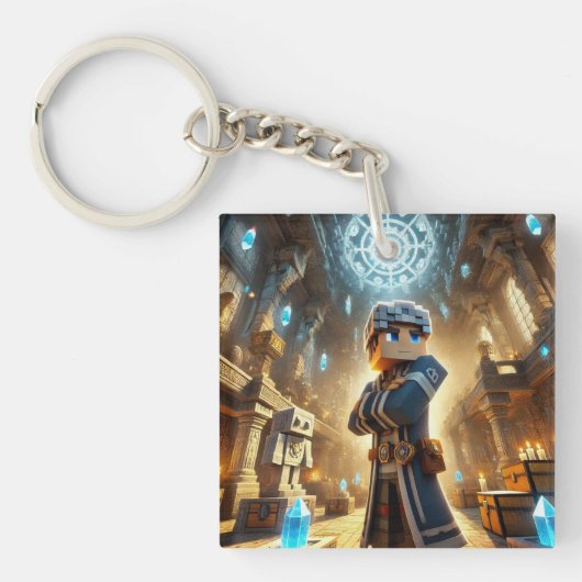 Kind ID Label Blockstyle Minecrafty Adventure Sleutelhanger (Voorkant)