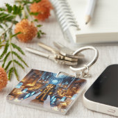 Kind ID Label Blockstyle Minecrafty Adventure Sleutelhanger (Voorkant Rechts)