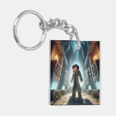 Kind ID Label Blockstyle Minecrafty Adventure Sleutelhanger (Voorkant Links)