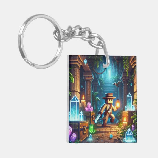 Kind ID Label Blockstyle Minecrafty Adventure Sleutelhanger (Voorkant Links)