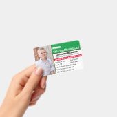 Kind-ID Noodallergie Fotoidentificatie Badge (Handheld)