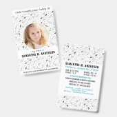 Kind ID Noodhulp Identificatiefonds Kinder Foto Badge (Front & Back)