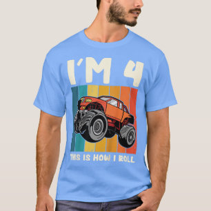 Kind ik ben 4 Dit is hoe ik Monster Truck 4th Bi T-shirt