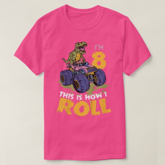Kind ik ben 8 Dit is hoe ik Monster Truck 8th Bo T-shirt (Design voorkant)