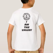 Kind Ik ben een mens die T-Shirt is (Achterkant)