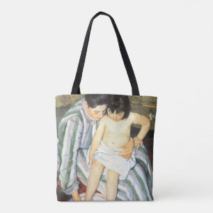 Kind in bad door Mary Cassatt Vintage Impressionis Tote Bag