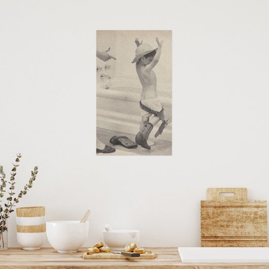  kind in bad poster (Keuken)