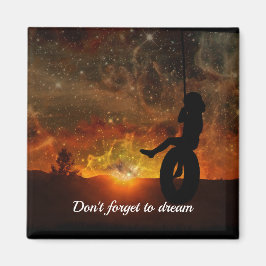 Kind in bandenswing magneet