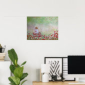 Kind in bloemen poster (Thuiskantoor)