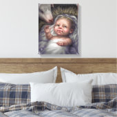 Kind in de Druk van het Canvas van de Manager (Insitu (Slaapkamer))