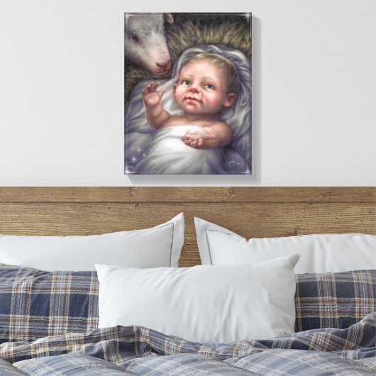 Kind in de Druk van het Canvas van de Manager (Insitu (Slaapkamer))