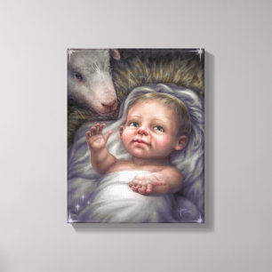 Kind in de Druk van het Canvas van de Manager Afdruk