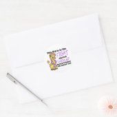 Kind in de kankerbestrijding ronde sticker (Envelop)