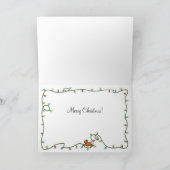 Kind in de Lichten van Kerstmis - het Wenskaart Feestdagen Kaart (Binnen)