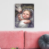 Kind in de Manager Canvas Afdruk (Insitu (Woonkamer))