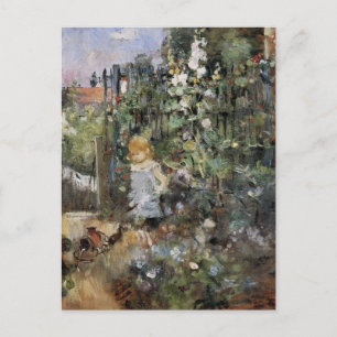 Kind in de Roos tuin van Berthe Morisot Briefkaart