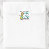 Kind in de strijd tegen de PKD Ronde Sticker (Tas)