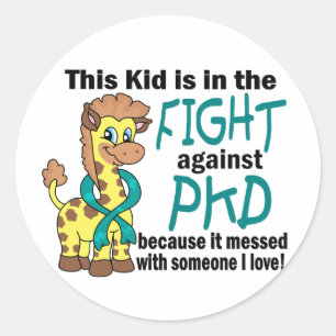 Kind in de strijd tegen kinderpornografie ronde sticker