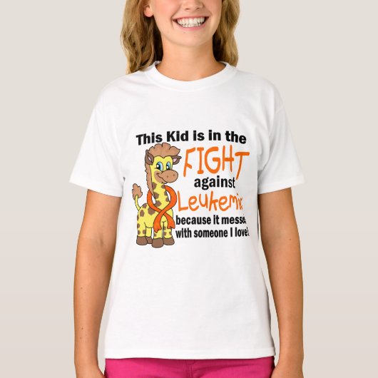 Kind in de strijd tegen leukemie t-shirt (Voorkant)