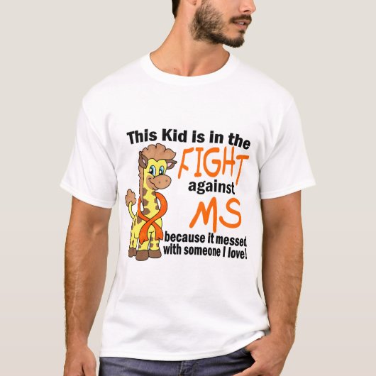 Kind in de strijd tegen MS multiple sclerose T-shirt (Voorkant)