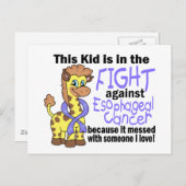 Kind in de strijd tegen oesofageale kanker briefkaart (Voorkant / Achterkant)