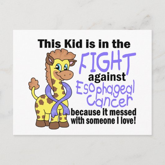 Kind in de strijd tegen oesofageale kanker briefkaart (Voorkant)