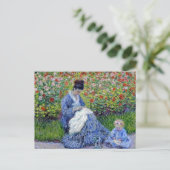 Kind in de tuin, Monet Feestdagenkaart (Staand voorkant)