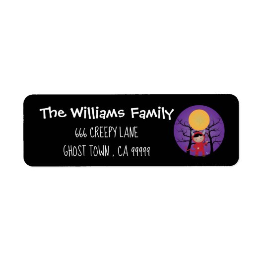 Kind in Devil Costume Halloween Black Labels (Voorkant)